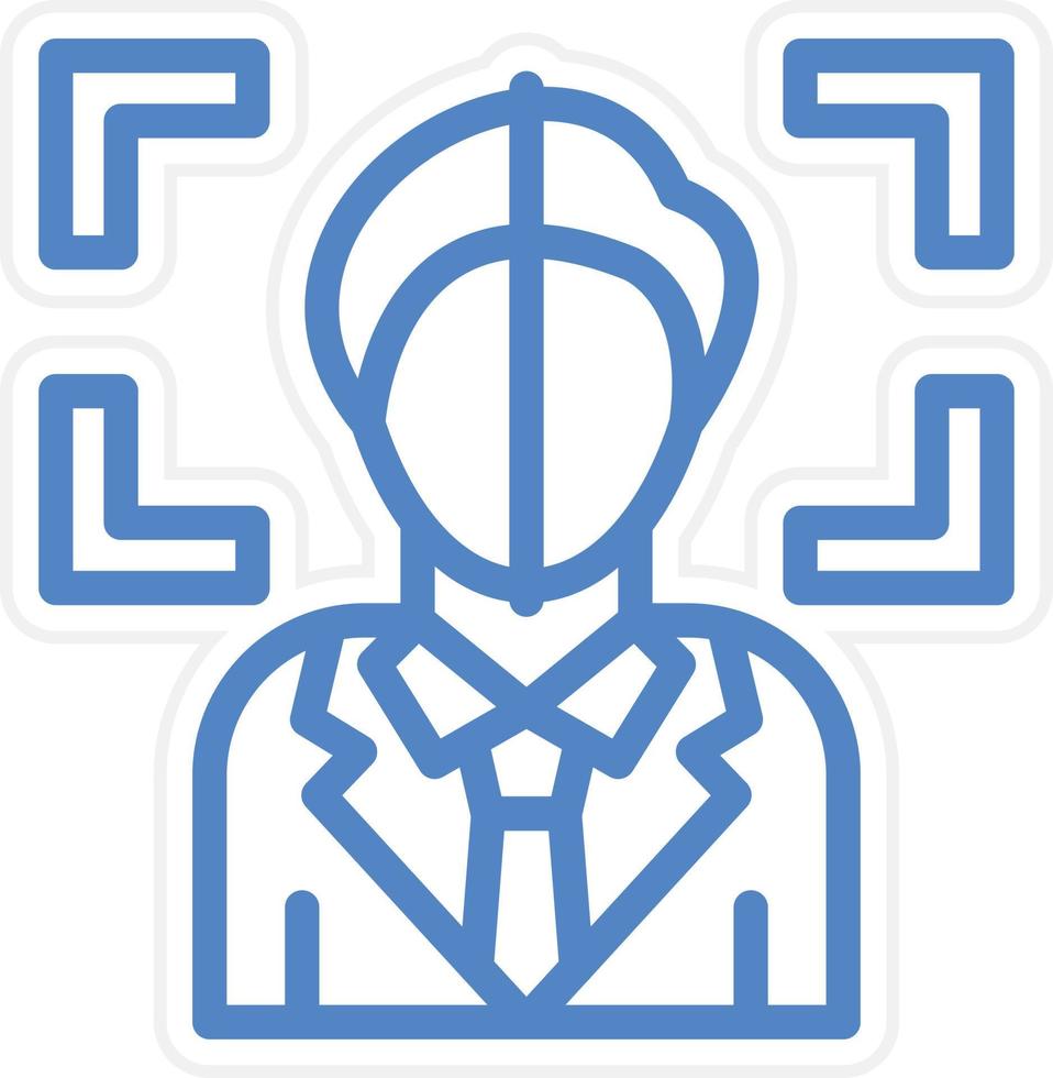 Face Scan Vector Icon Style