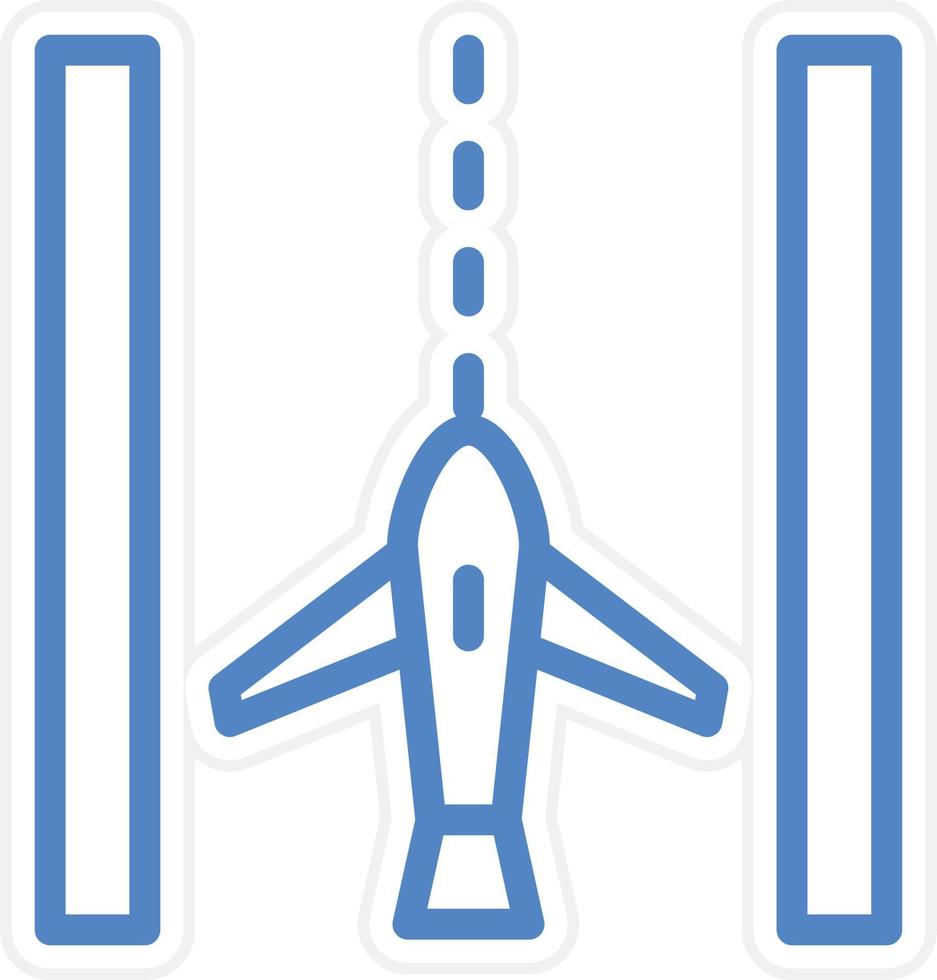 Runway Vector Icon Style