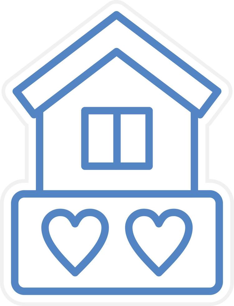 Dream House Vector Icon Style