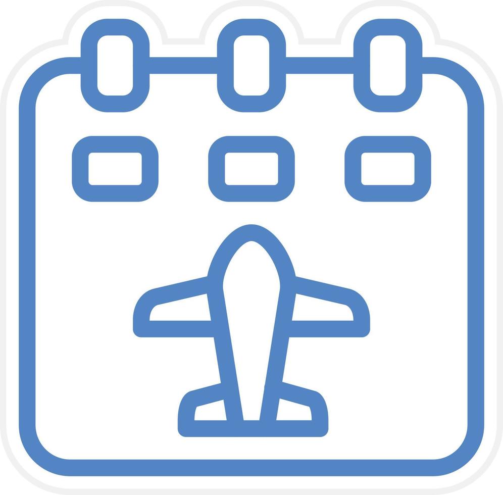 Flight Schedule Vector Icon Style