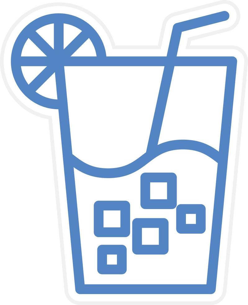 Cold Drink Vector Icon Style