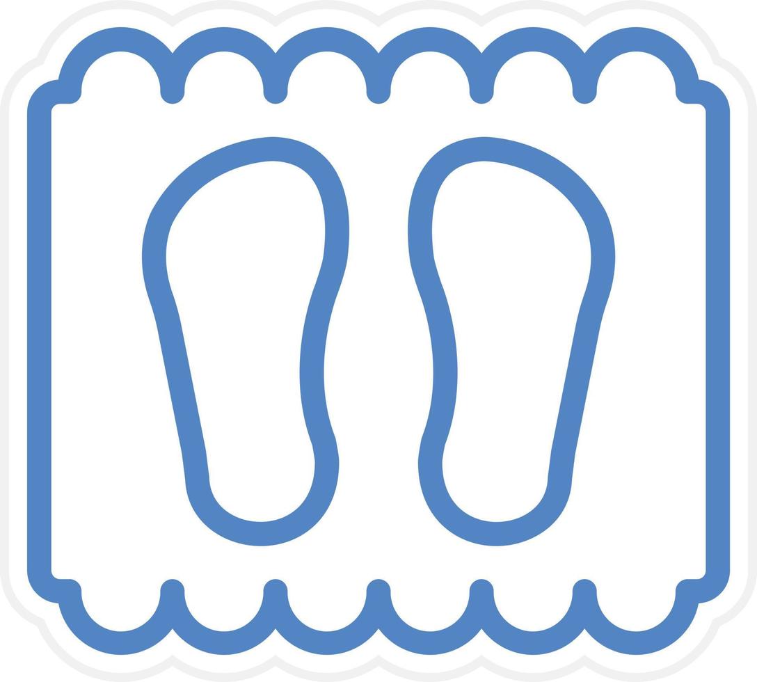Door Mat Vector Icon Style