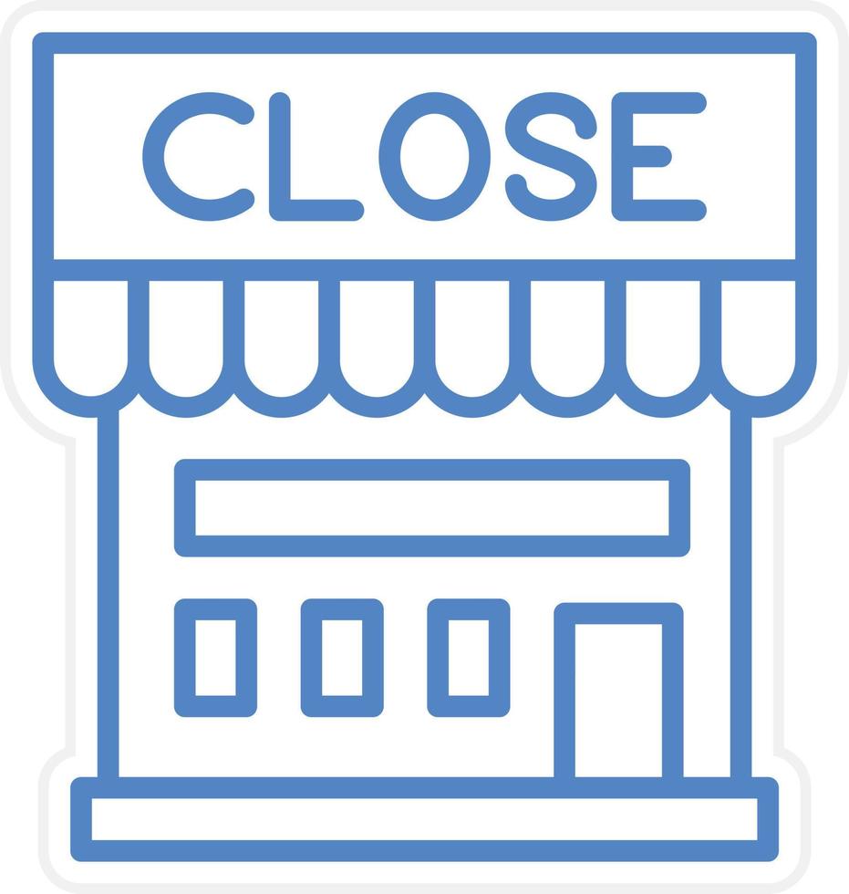 Shop Close Vector Icon Style