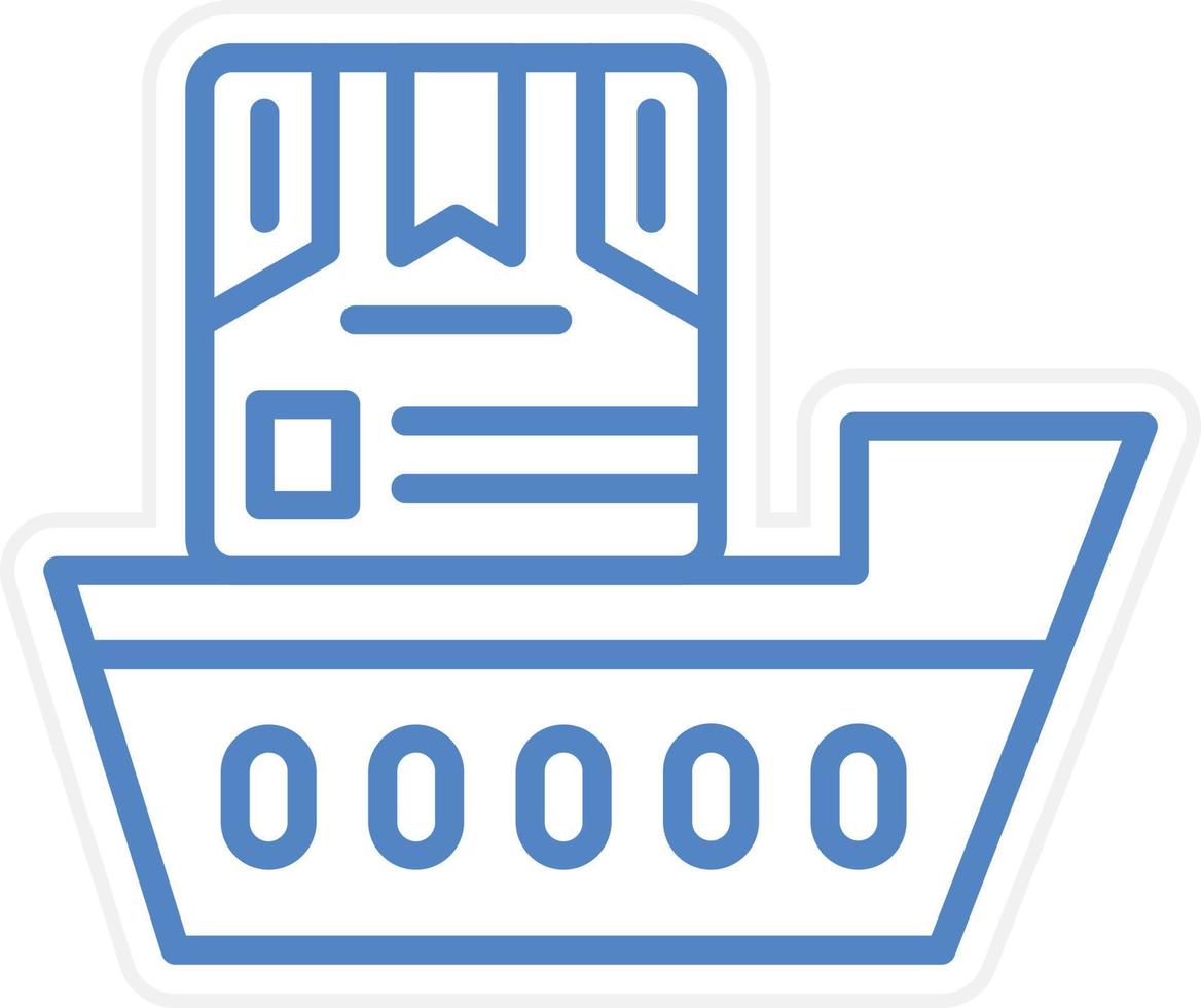 Shipping Boat Vector Icon Style