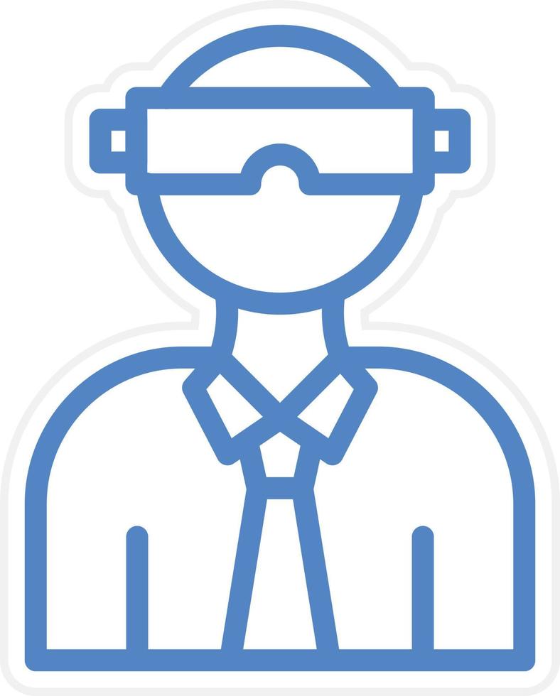Virtual Reality Vector Icon Style