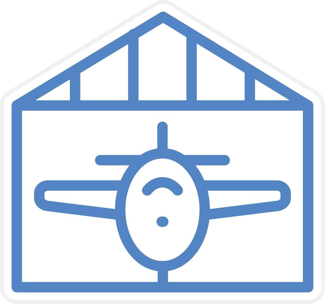 Hangar Vector Icon Style