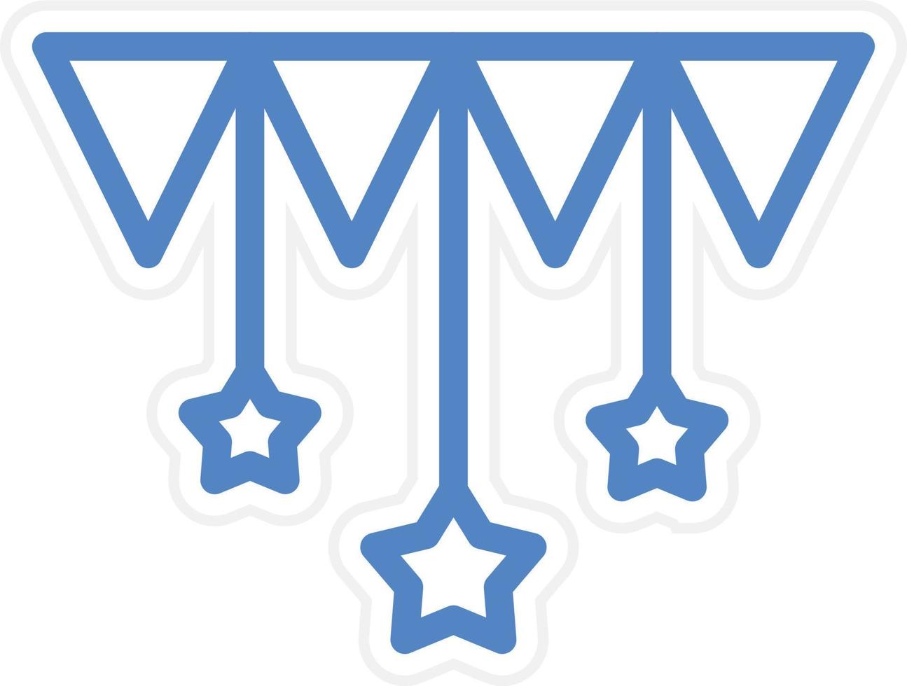 Bunting Vector Icon Style