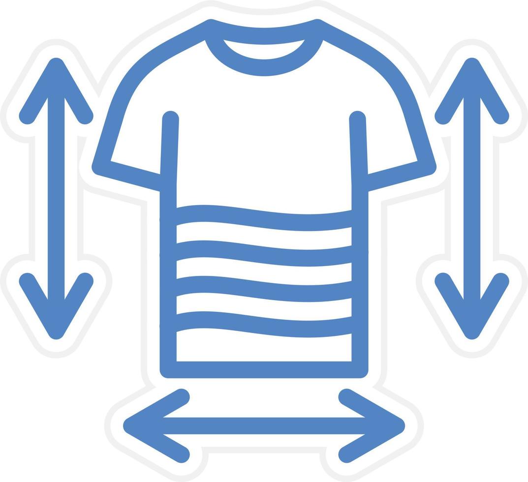 Clothes Measurement Vector Icon Style