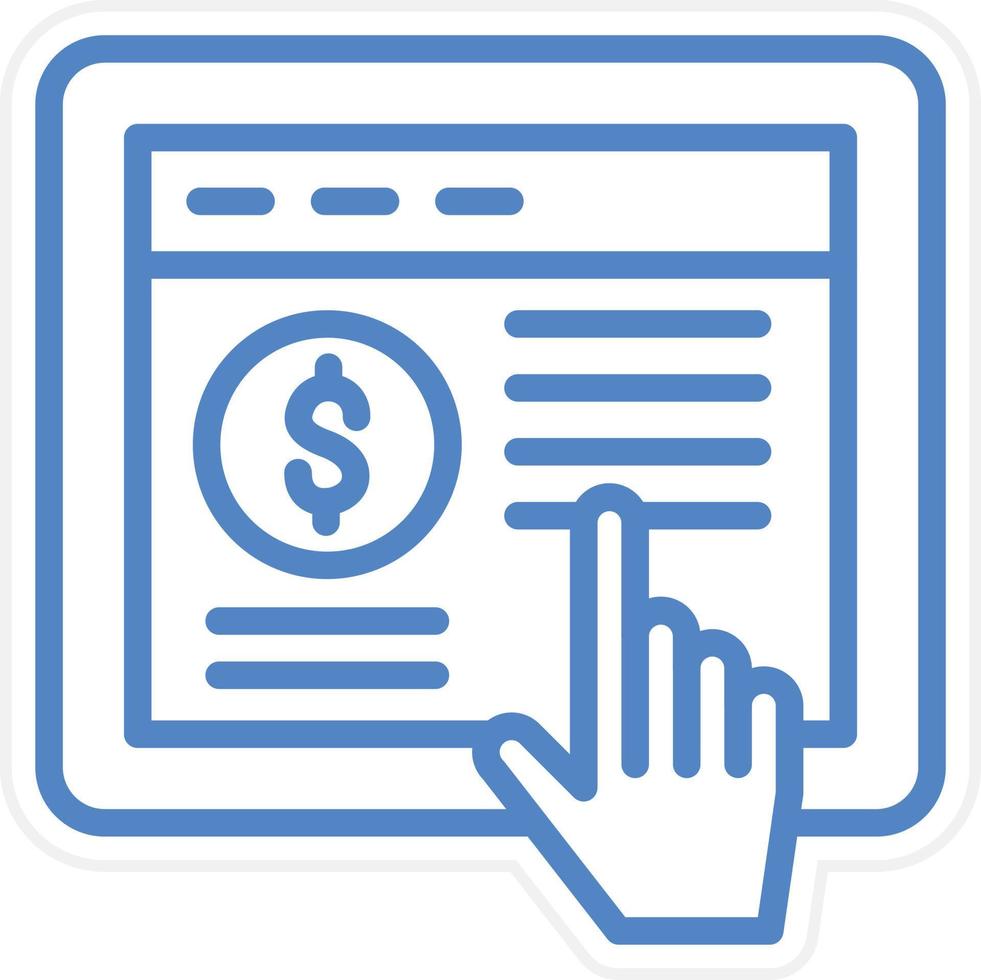 Pay Per Click Vector Icon Style