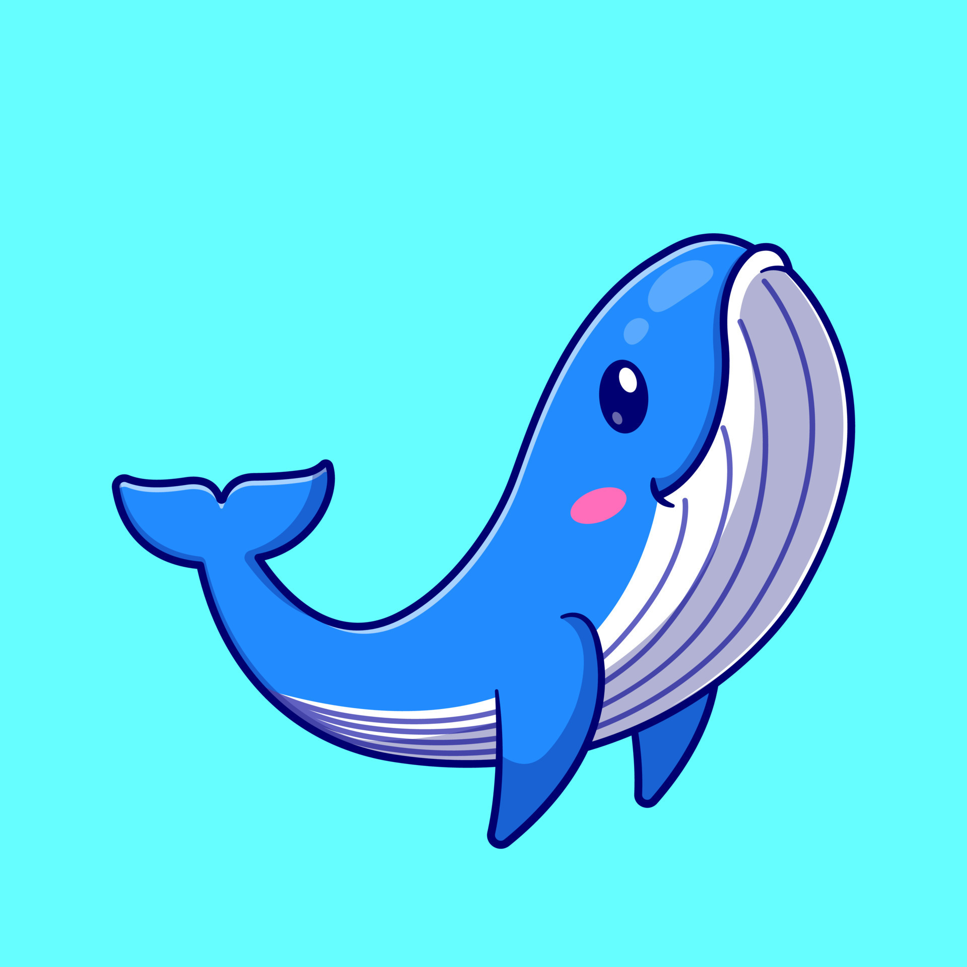 Whale shark cartoon | The ocean's largest fish with a smile just as wide!