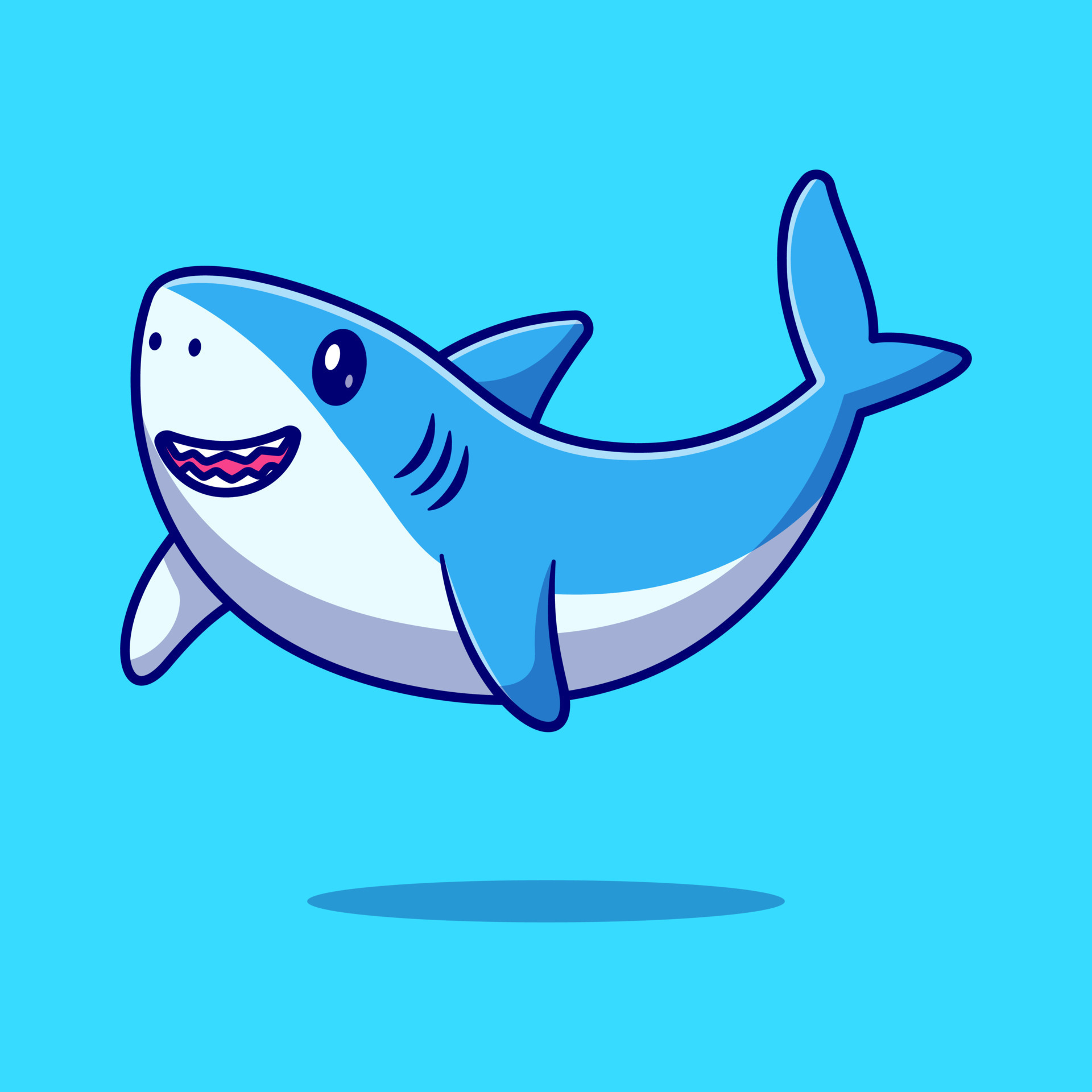 Cute Shark Illustration