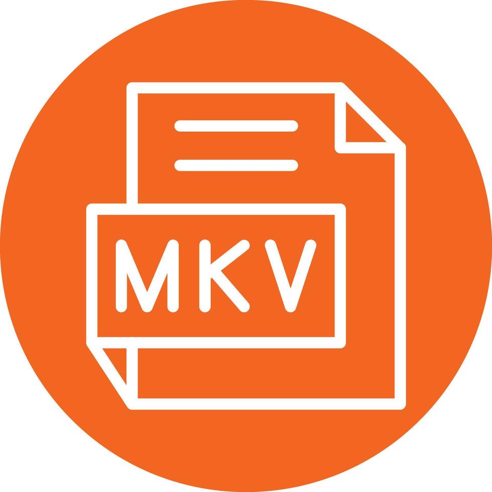 mkv vector icono diseño