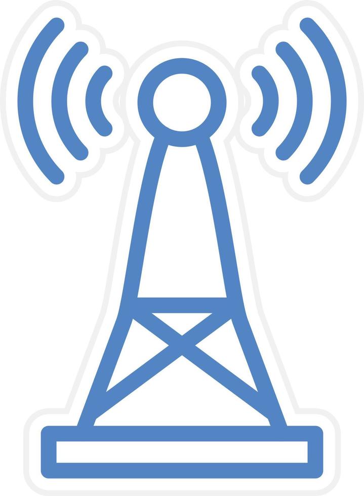 Signal Tower Vector Icon Style