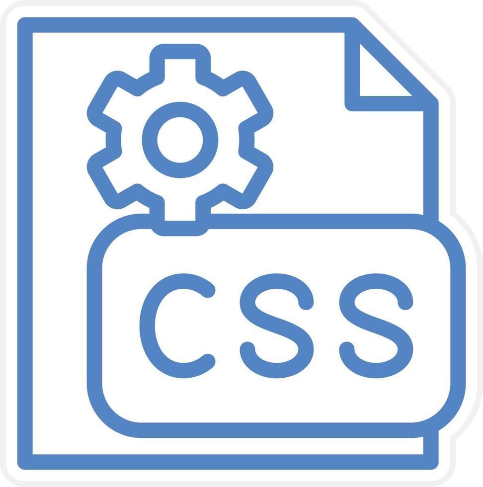 CSS Code Vector Icon Style