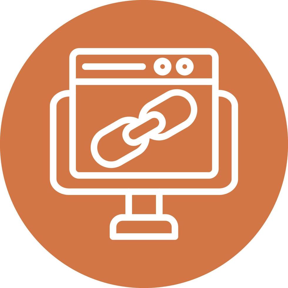 Backlink Vector Icon Design