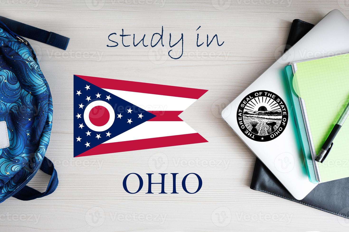 Study in Ohio. USA state. US education concept. Learn America concept. photo