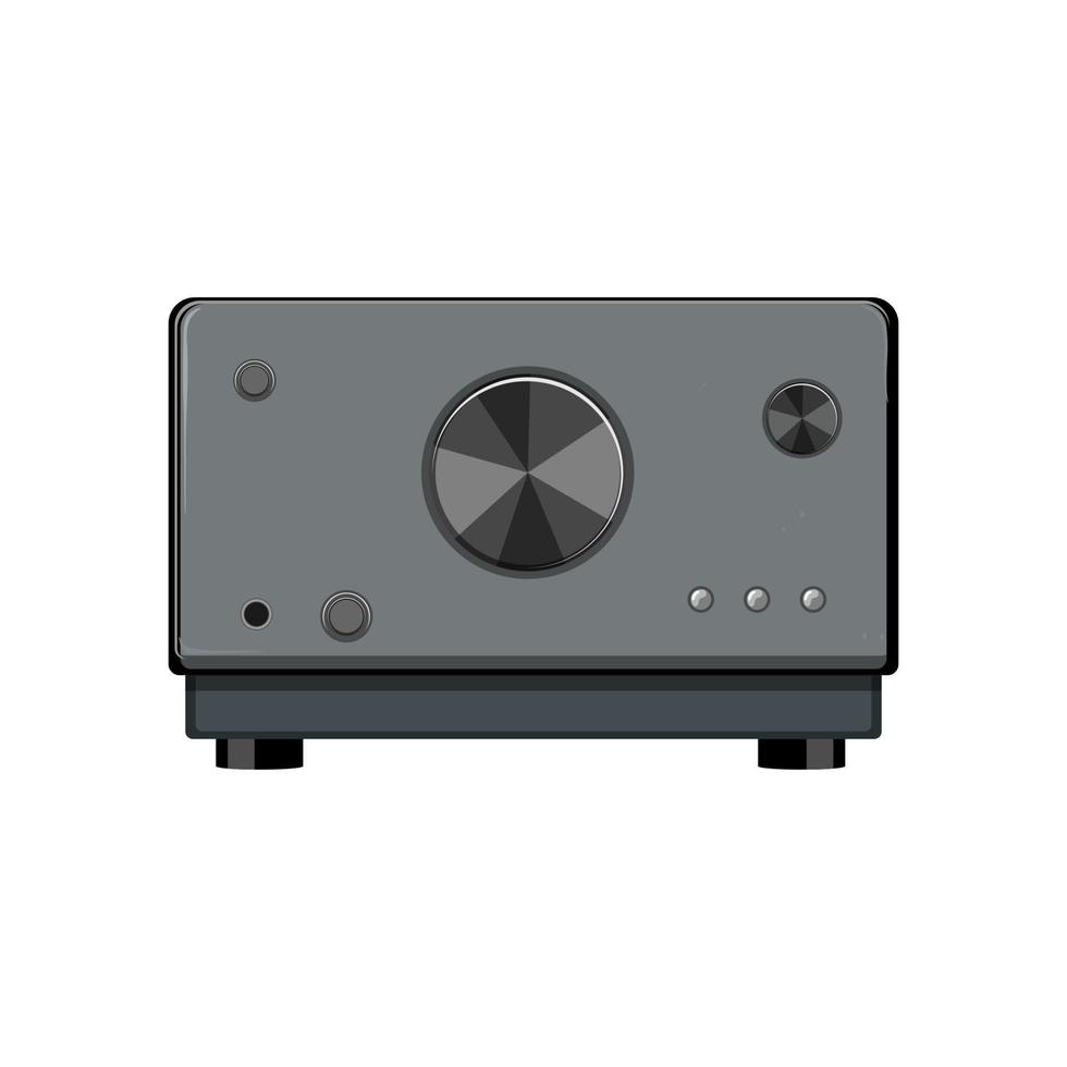 sound av receiver cartoon vector illustration