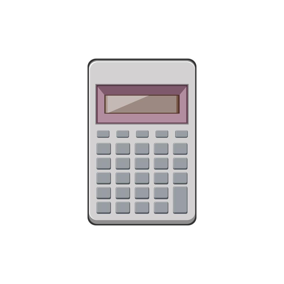 finance calculator device cartoon vector illustration