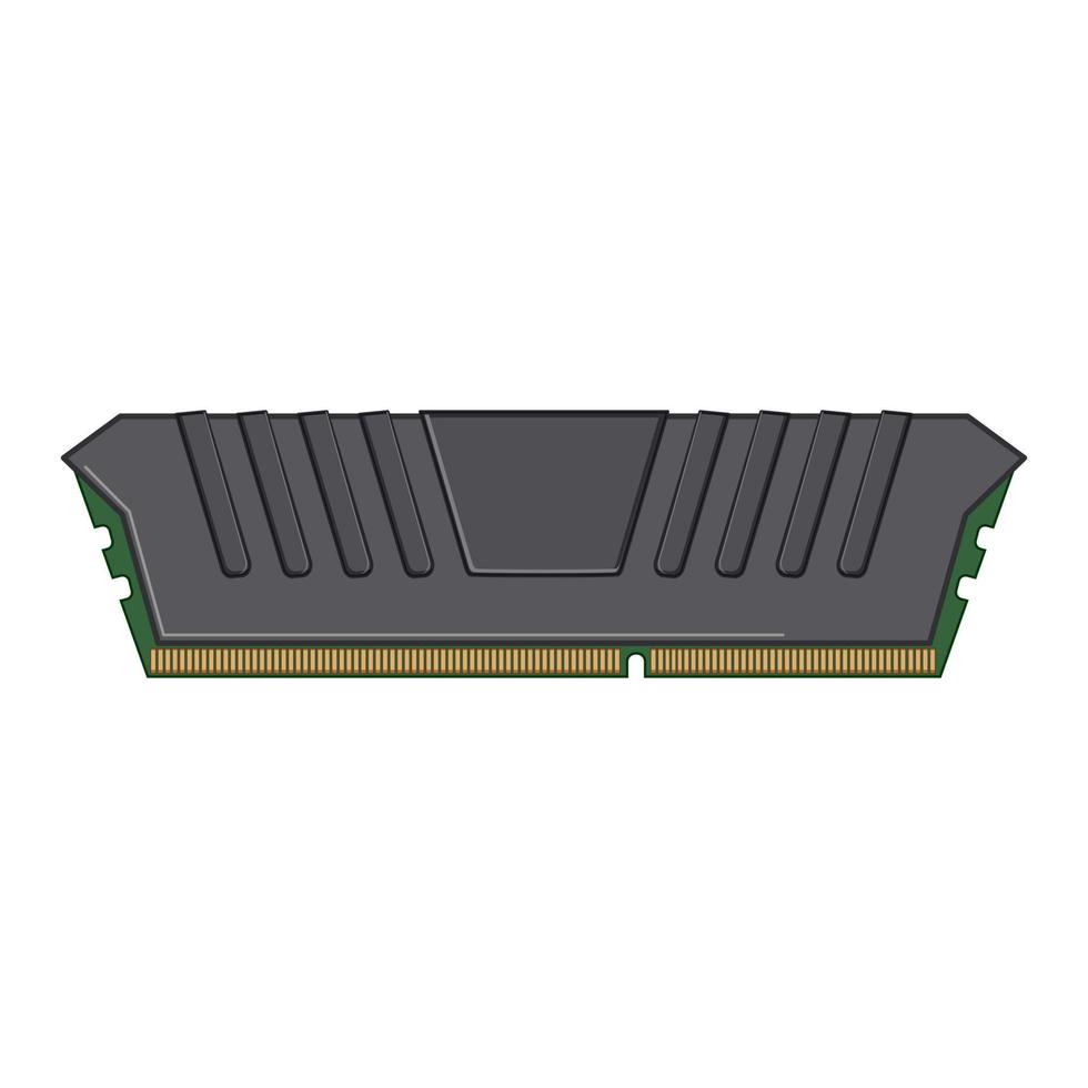 hardware desktop memory cartoon vector illustration