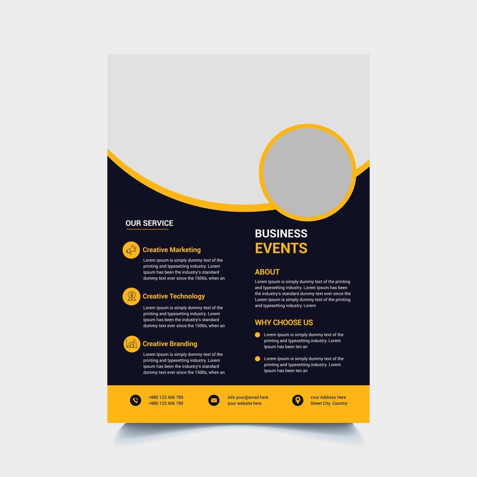 Corporate business Flyer Design Template vector