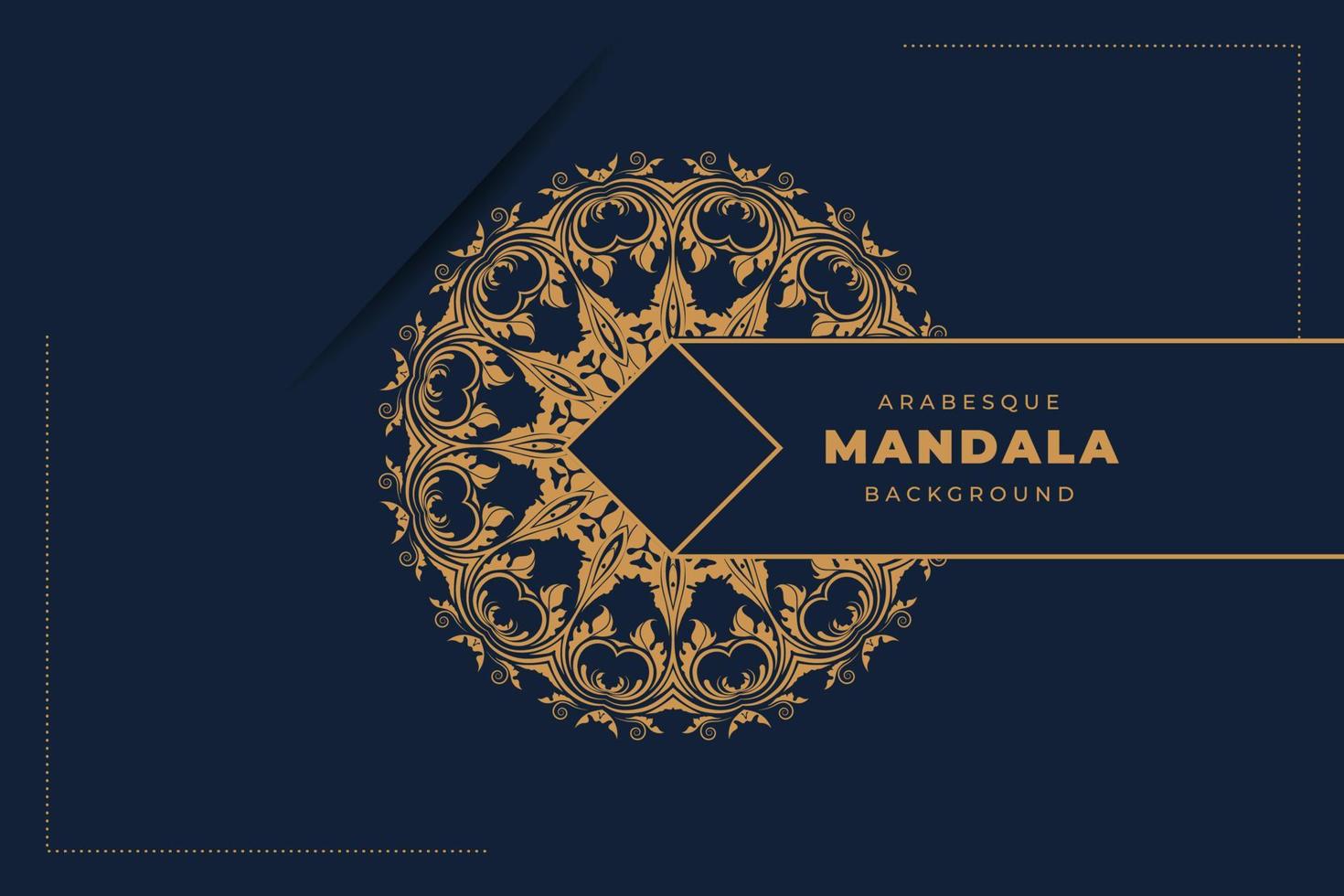 Luxury mandala arabesque ornamental background vector