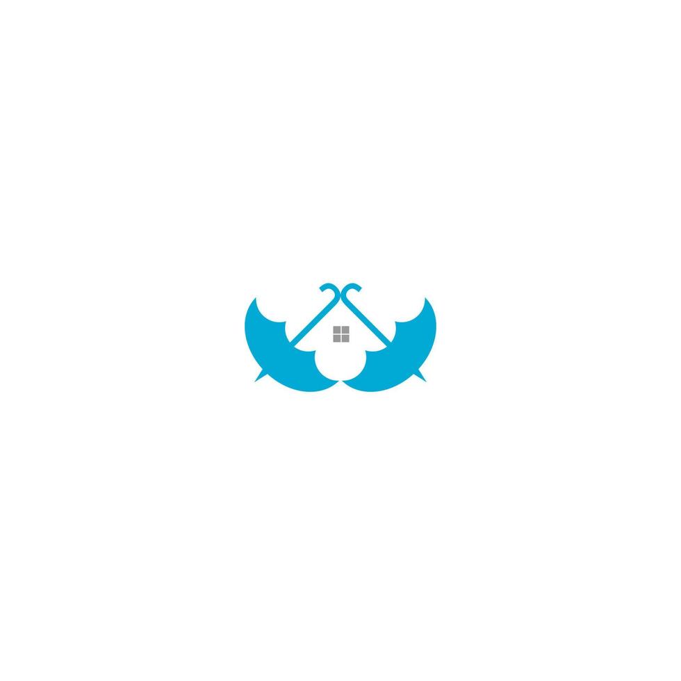 Umbrella Home Loan Logo Design vector