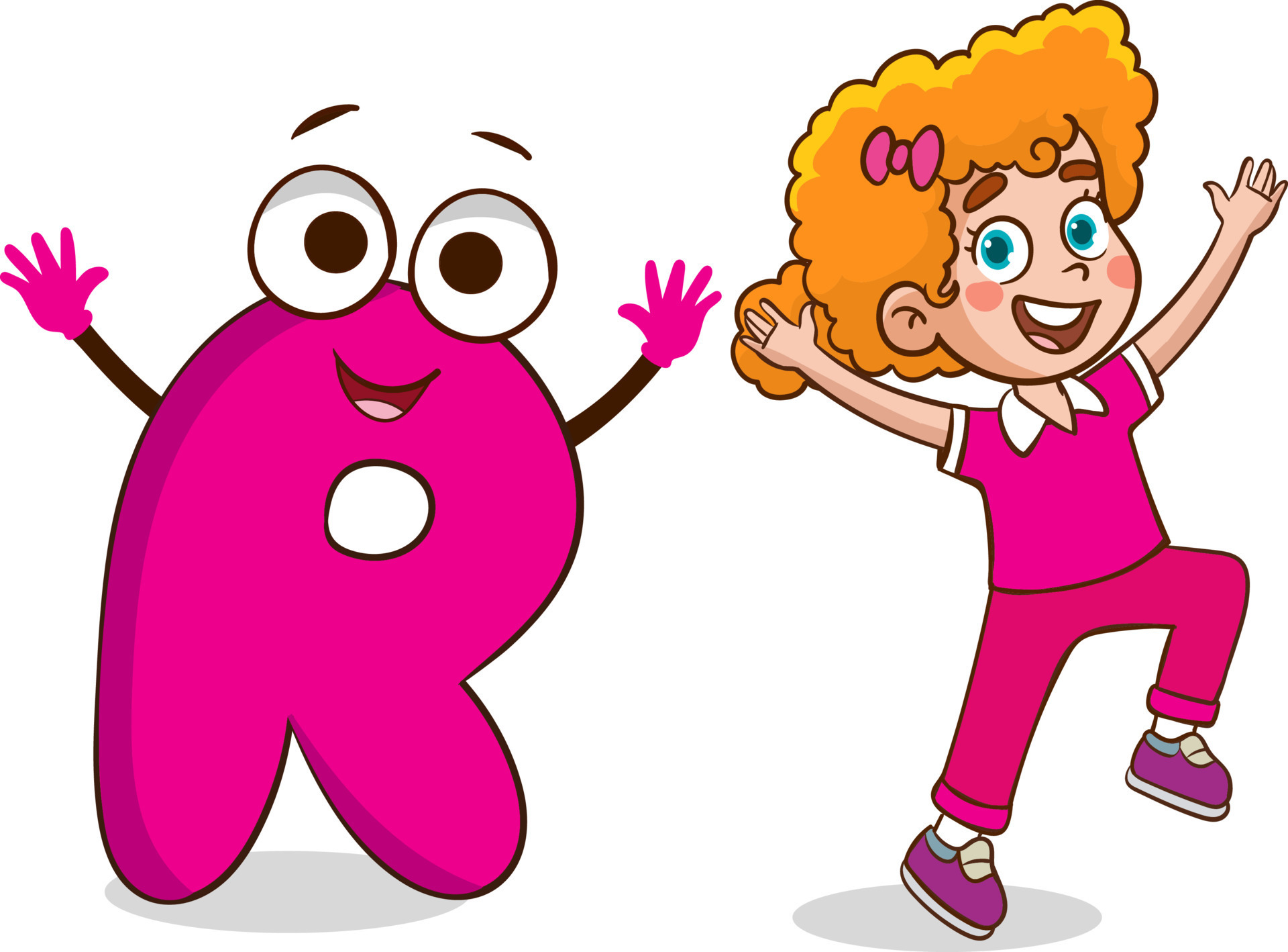 Happy Cute Little Kid Studies Alphabet Letter R Character 22706367 happy-cute-little-kid-studies-alphabet-letter-r-character-22706367