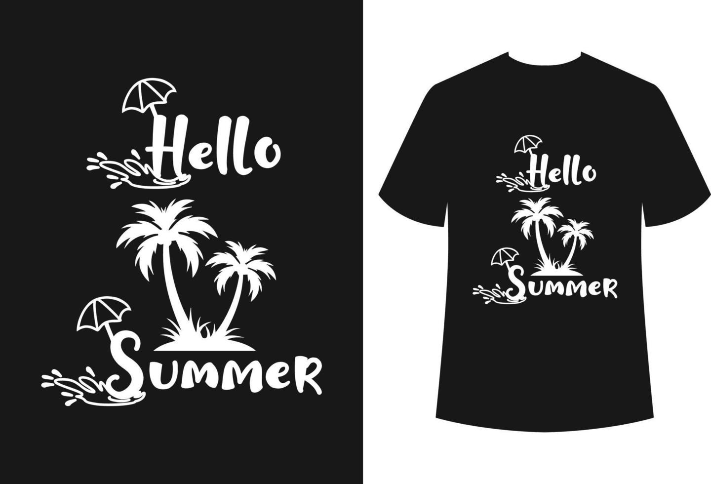 Summer T-shirt Design vector