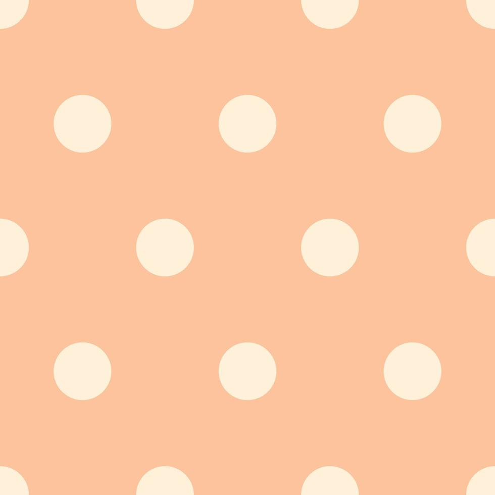 Scrapbook seamless background. Orange baby shower patterns. Cute print with circle vector