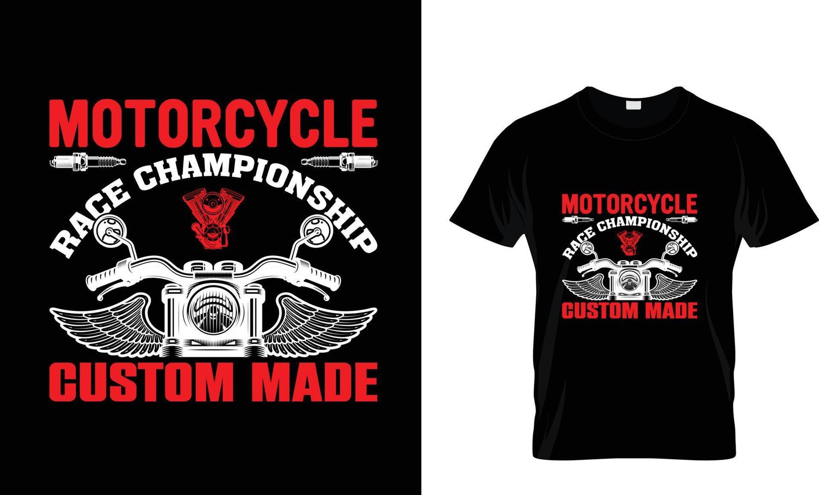 diseño de camiseta de moto vector