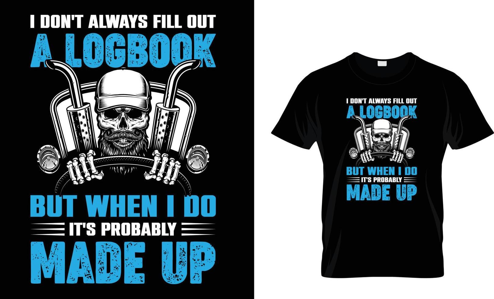 truck driver t shirt design vector