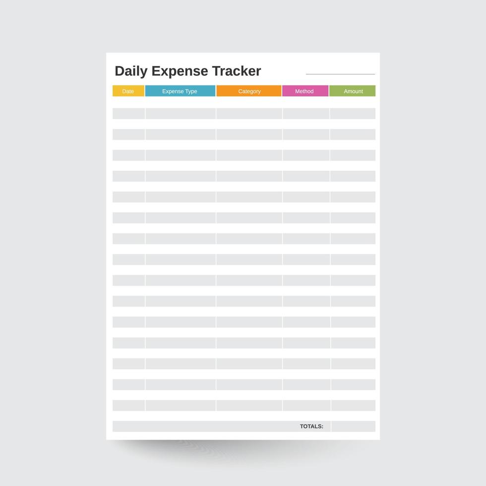 Daily Expense Tracker,Expense Planner,Financial Planner,Financial Tracker,Budget Tracker,Budget Planner,Expense Log,Expense Planning,Expense Spreadsheet,Expense Sheet vector