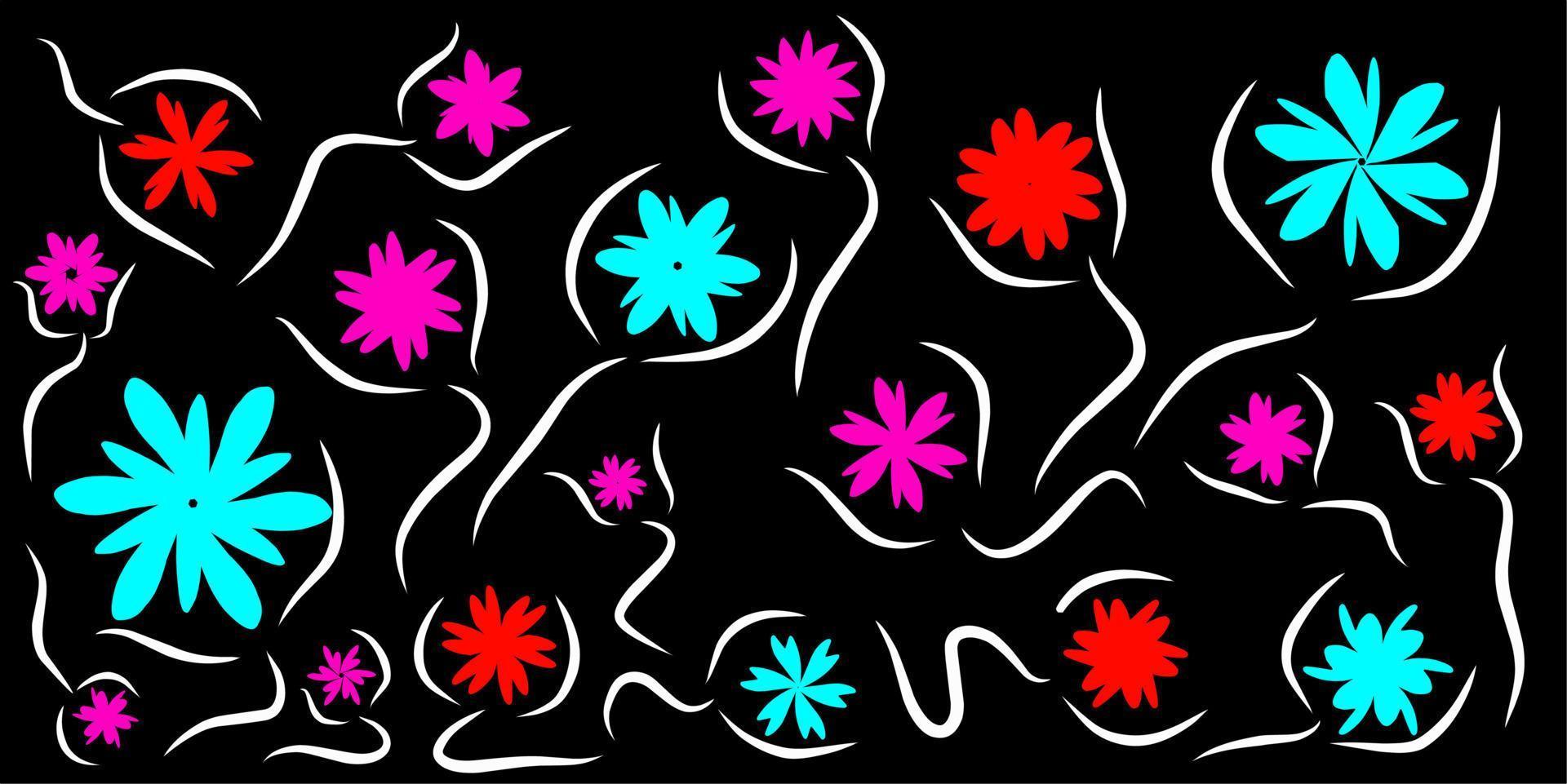 flower and leaf background illustration. simple and beautiful design. vector