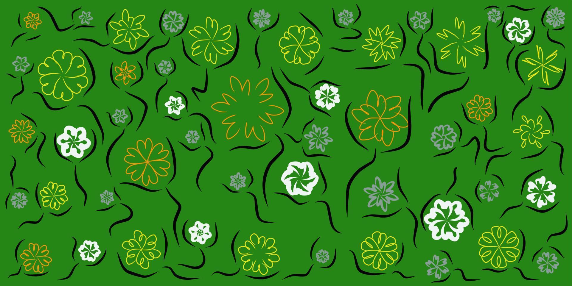 flower and leaf background illustration. simple and beautiful design. vector