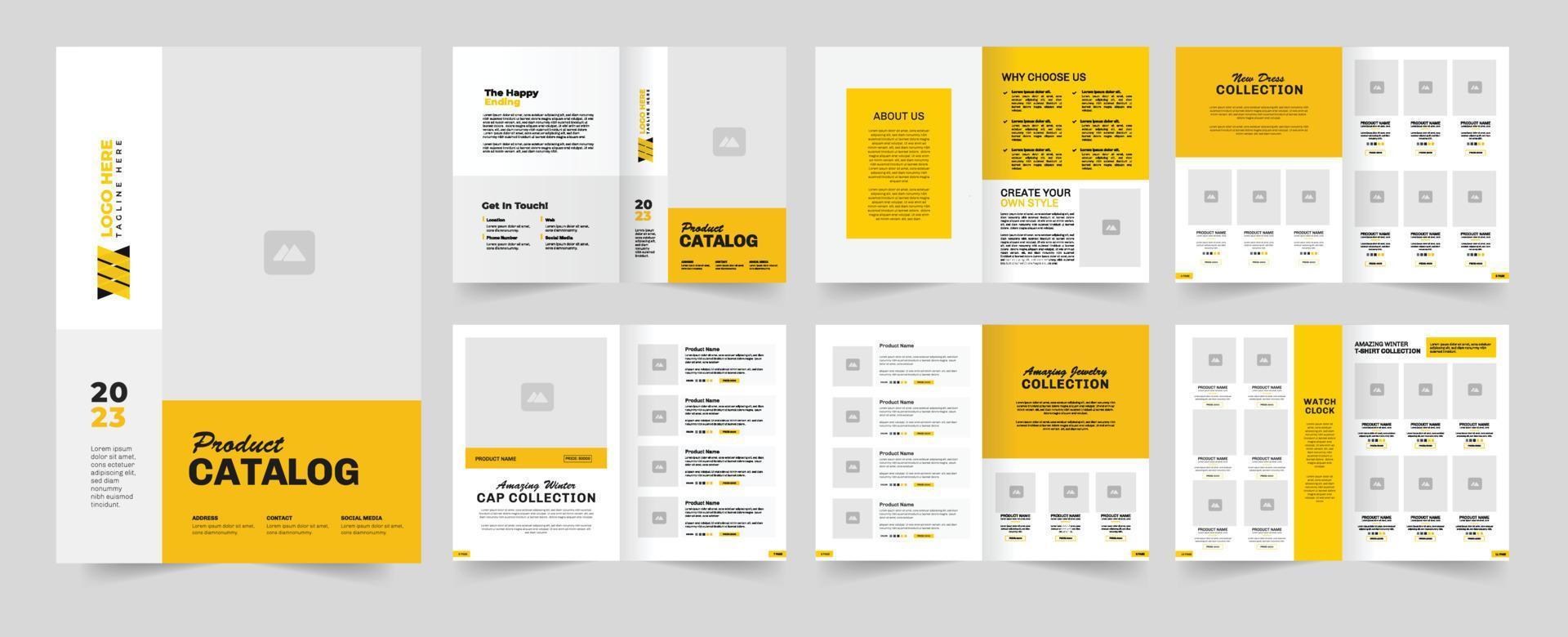 Product catalog. For use fashion catalog, business catalog, photo book, Jewelry catalog, furniture catalog, cloth catalogue. vector