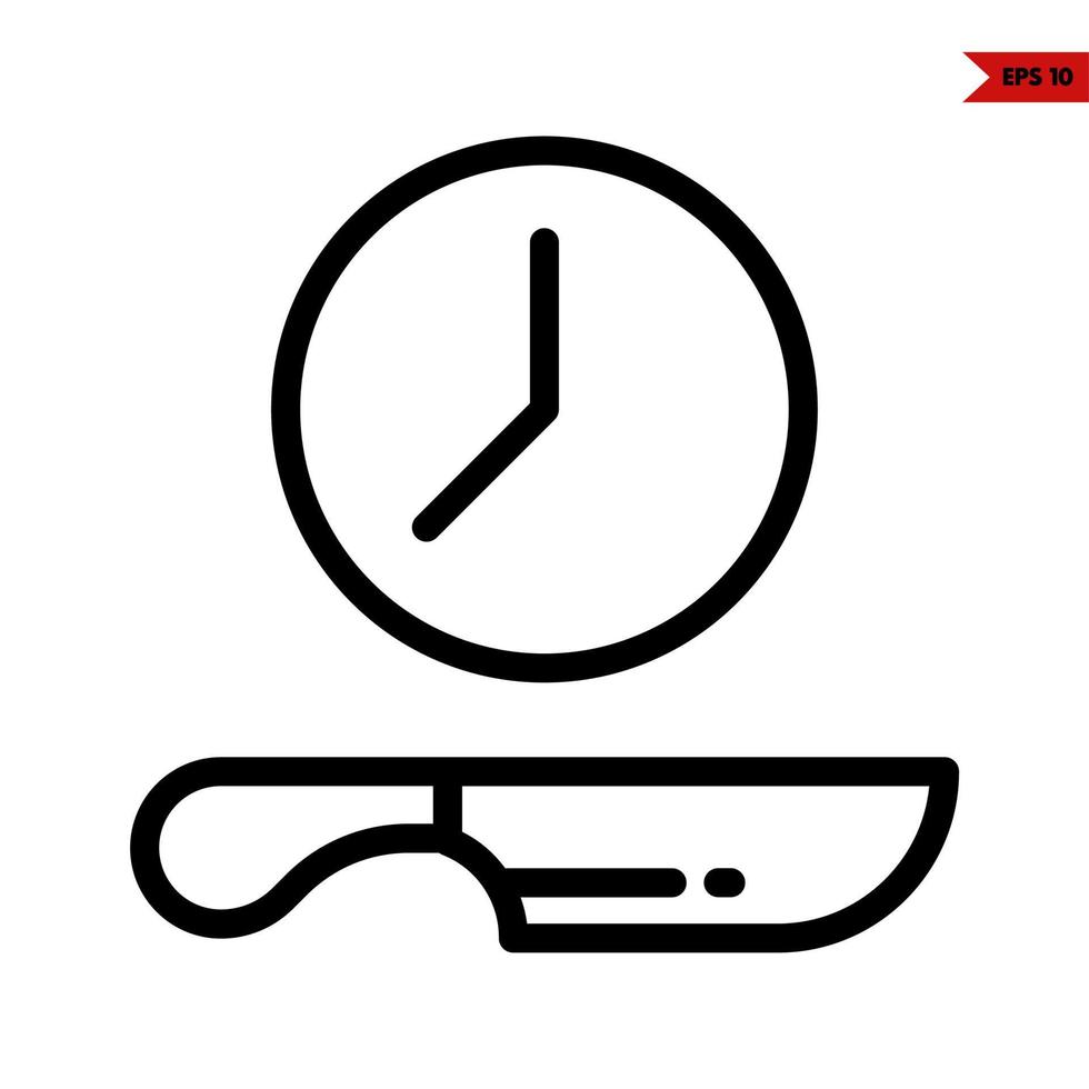 eid mubarak line icon vector