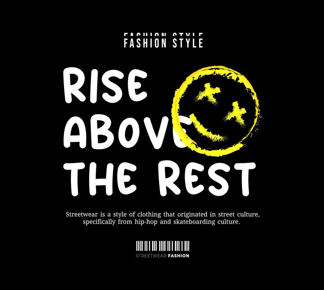 Urban Streetwear Aesthetic T-Shirt Design, Slogan Typography. for Screen Printing Design vector