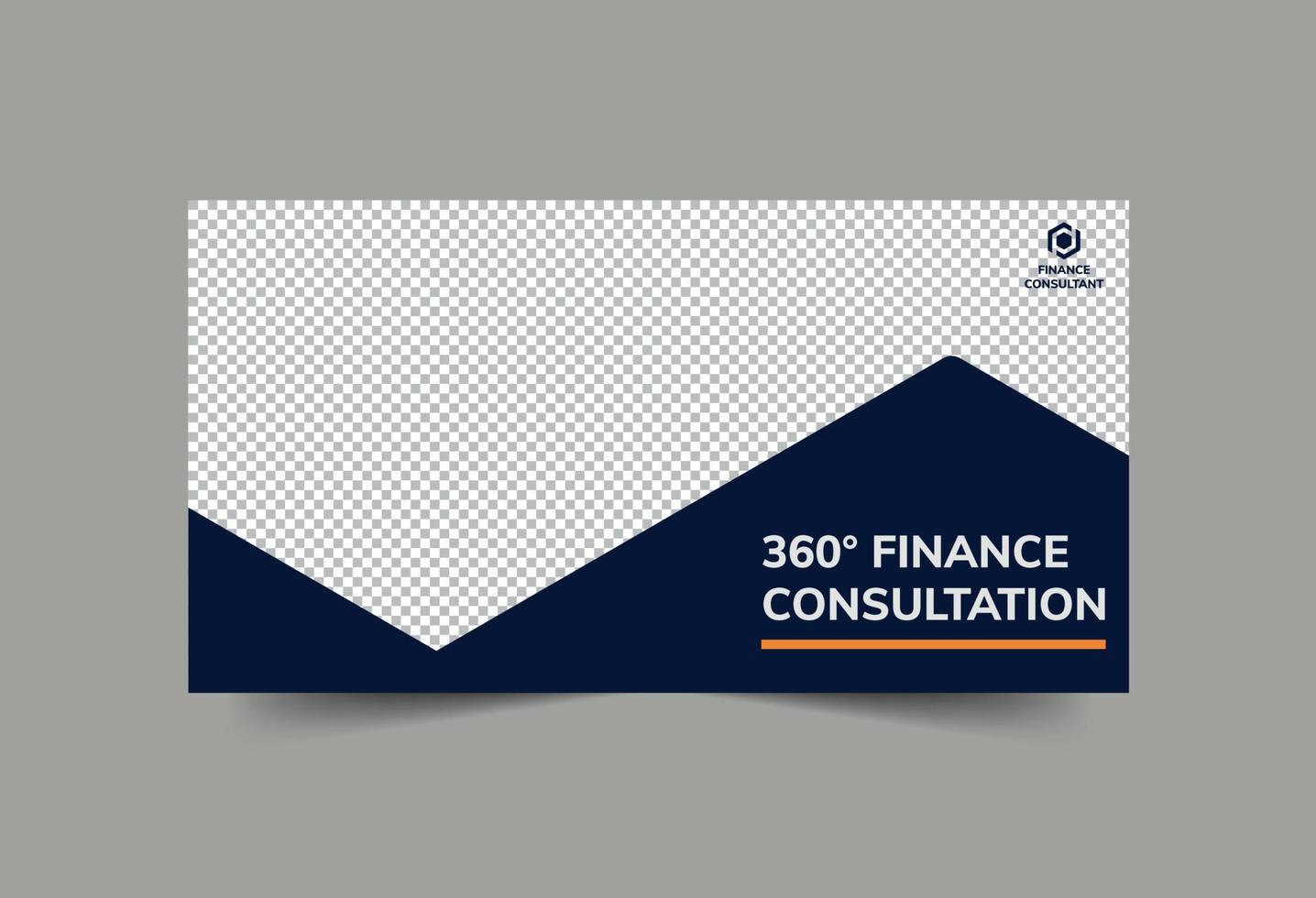 Finance Consultant Social Media Banner vector