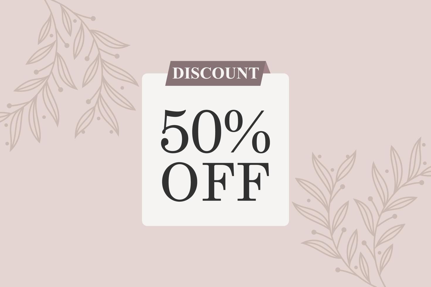50 percent Sale and discount labels. price off tag icon flat design. vector