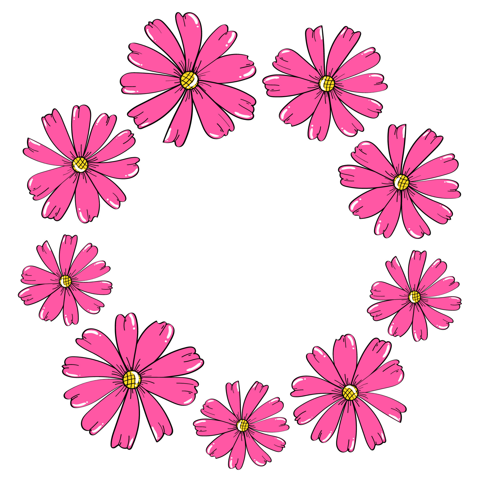Flower label 03 22707994 Vector Art at Vecteezy