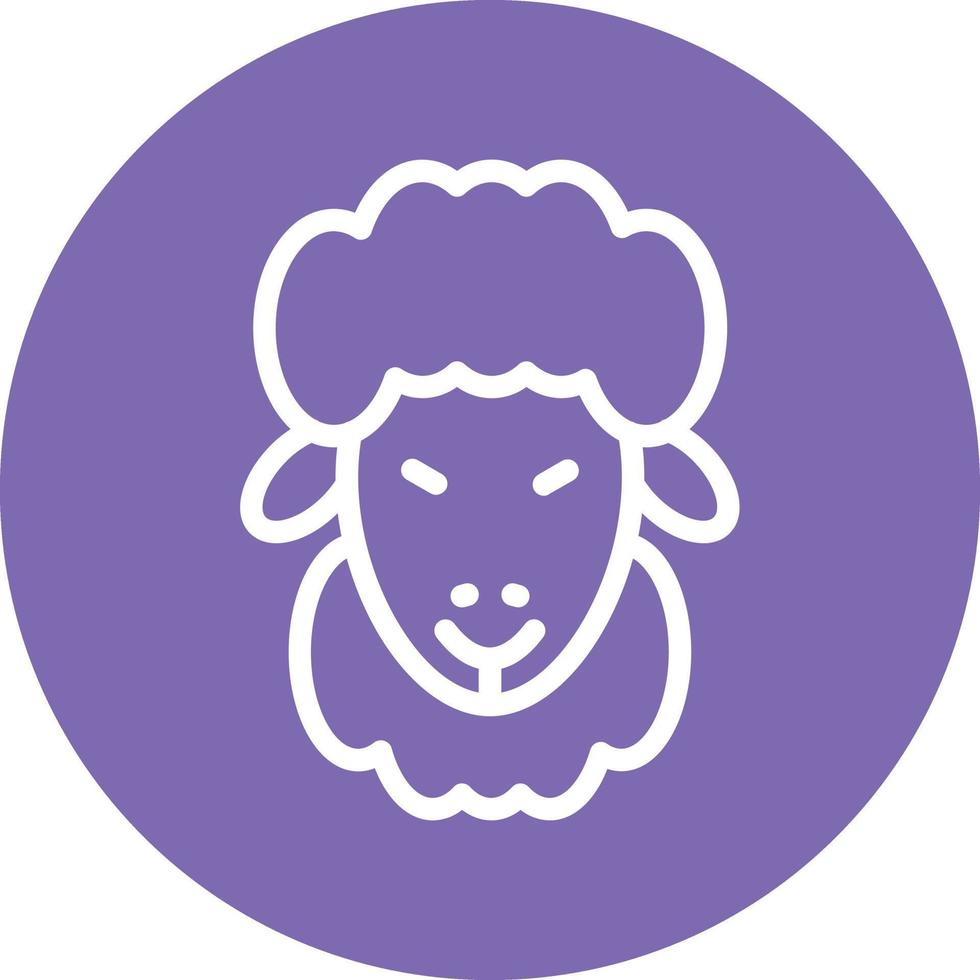 Sheep Vector Icon Design