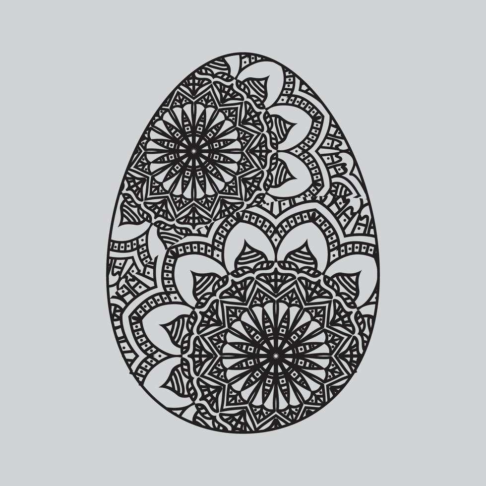 Pascua de Resurrección huevos en un blanco antecedentes. impresión para Felicidades. garabatear estilo.vector ilustración. vector