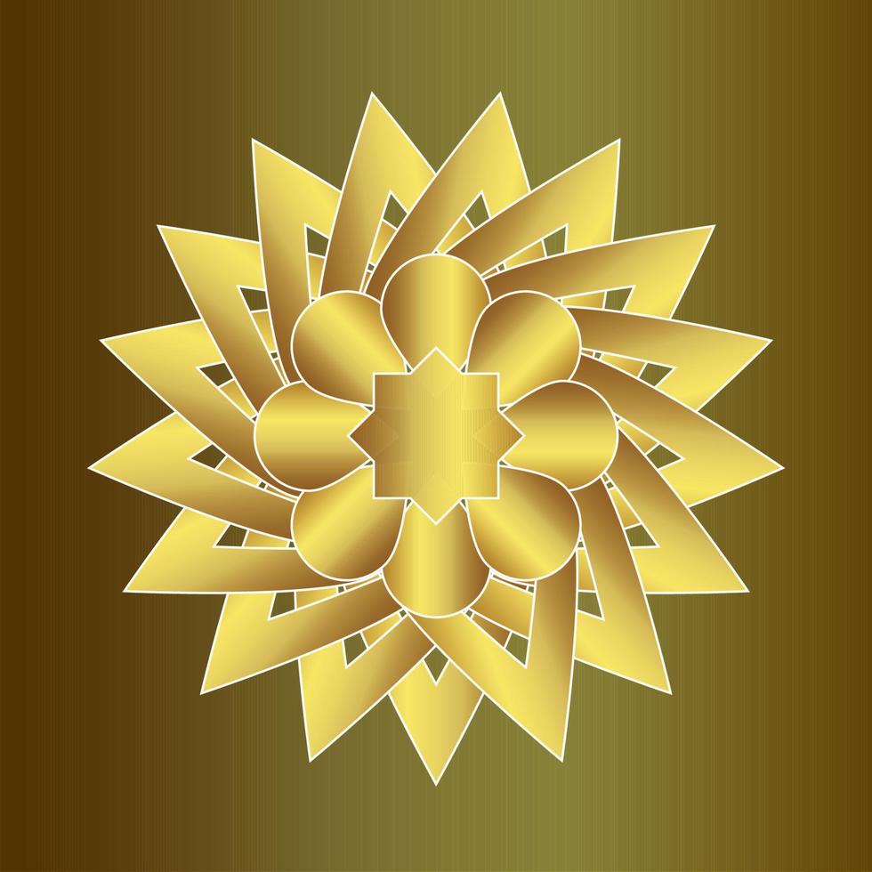 Gold Gradient Shooting Stars Pattern Islamic Luxury Elegant vector