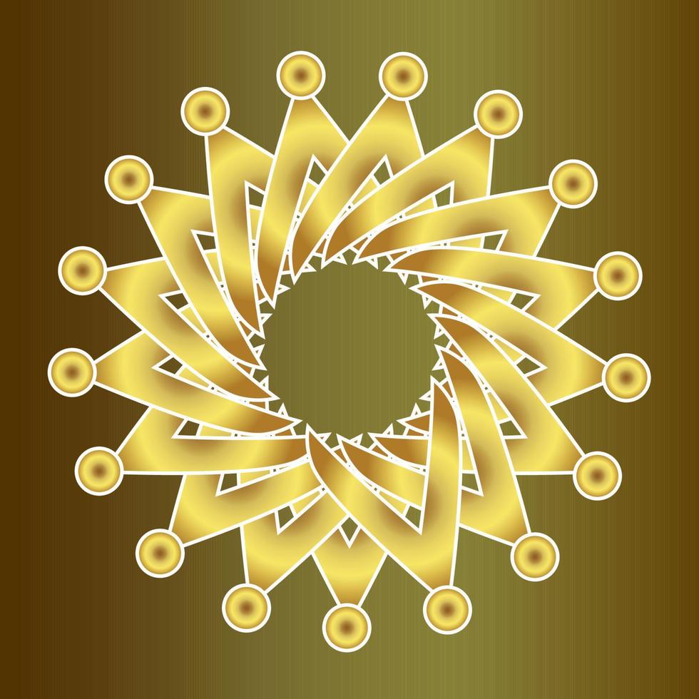 Gold Gradient Rising Stars Pattern Islamic Luxury Elegant vector