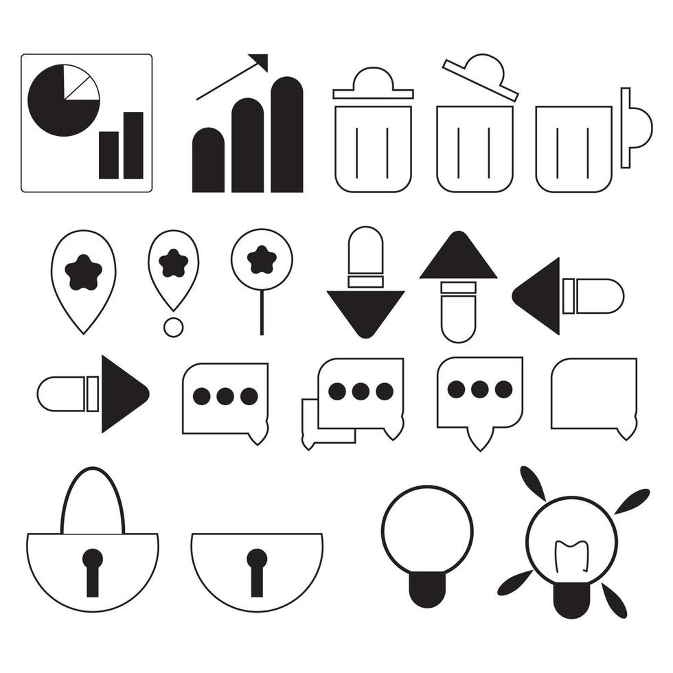 Minimal Icons in business management icon set - Editable stroke, Pixel perfect vector