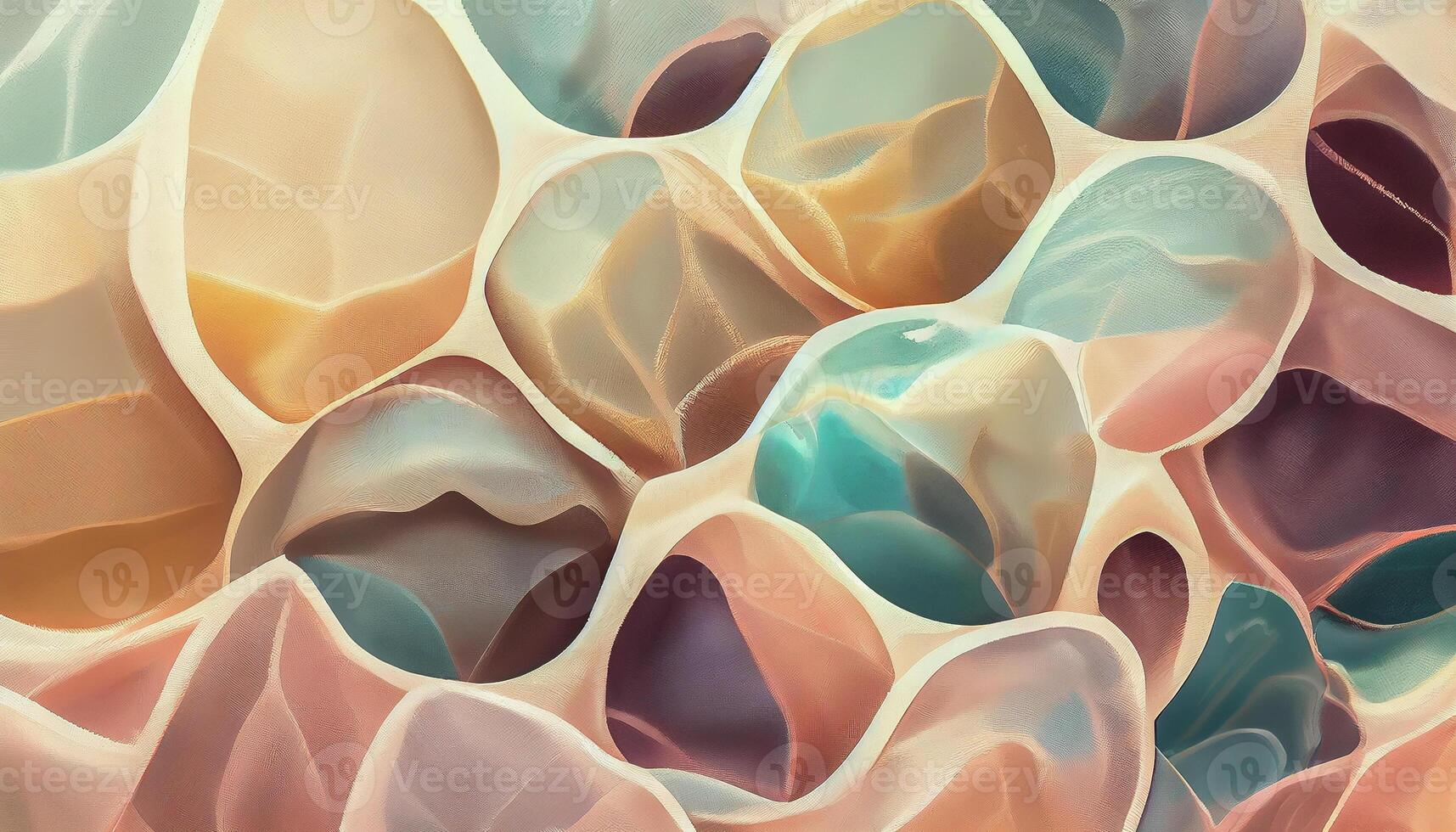 illustration of Creamy colors, seamless textile full-drop repeated surface pattern, repeat patterns, geometric. Abstract background in creamy pastel colors, alcohol ink art photo
