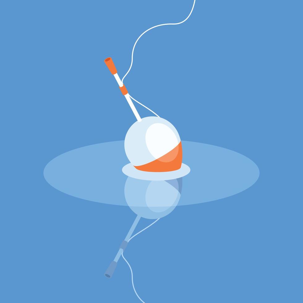 Vector Image Of A Fishing Float In The Water
