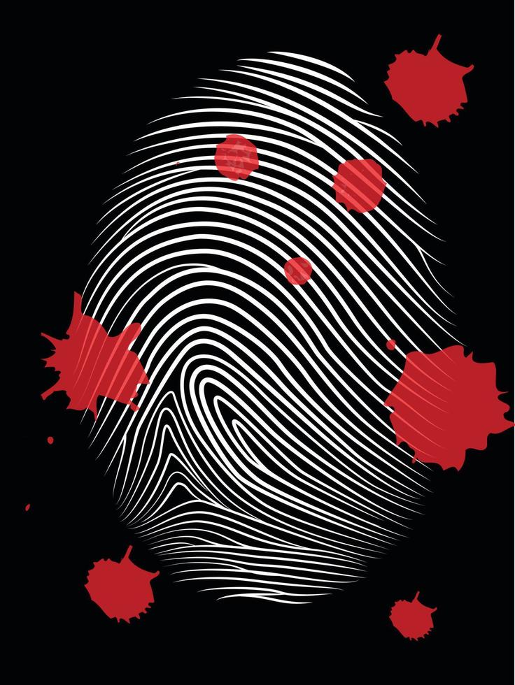 Vector Image Of Human Fingerprint