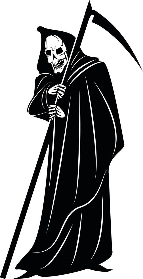 Vector Image Of A Human Skeleton Wearing Black Cover