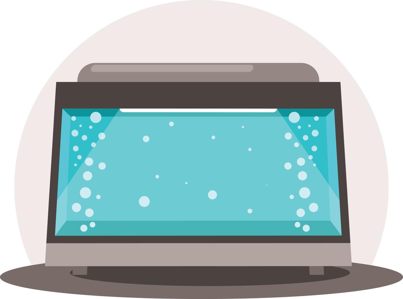 Vector Image Of An Empty Aquarium